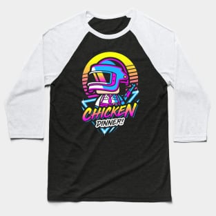 PUBG Chicken Dinner Retro Baseball T-Shirt